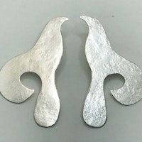 Silver Bird shaped earings