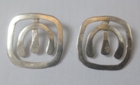 Plant shaped Silver earrings