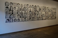 100 women, oil  on canvas