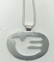 Dove shaped pendant